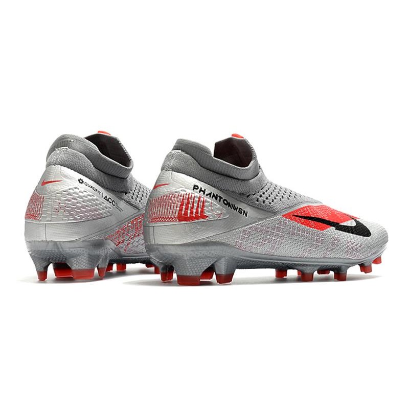 Nike Phantom Vision Elite Dynamic Fit FG Barrio Stříbrná Černá Šedá